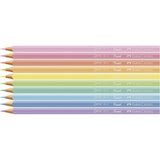 Lápis de Cor Triangular EcoLápis Pastel 10 Cores Faber-Castell