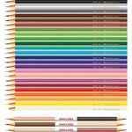 Lápis de Cor EcoLápis Caras e Cores 24 Cores + 6 Tons de Pele Faber-Castell