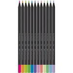 Lápis de Cor 12 Cores SuperSoft, Neon, Pastel, Faber-Castell