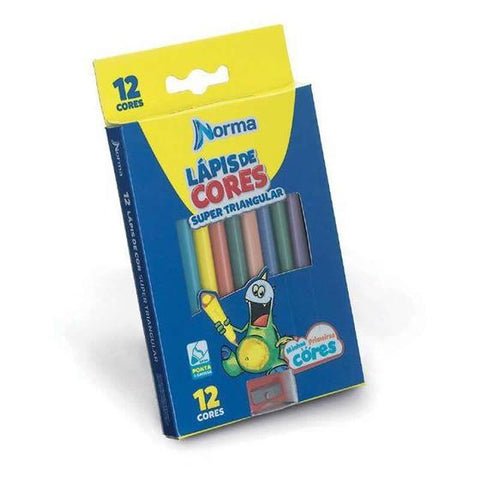 Lápis de Cor Jumbo Super Triangular Norma