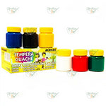 TINTA TEMPERA GUACHE ABELINHAS COM 6 CORES 15ML CADA - ACRILEX REF.: 02020