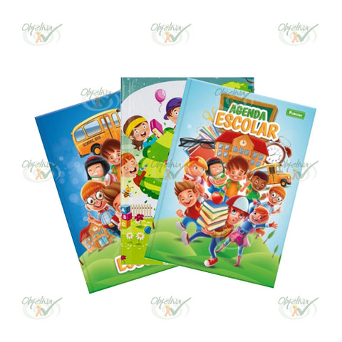 AGENDA ESCOLAR BROCHURA CAPA DURA 96 FOLHAS - FORONI REF.: 51.7680-7