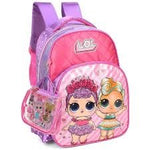 MOCHILA INFANTIL LOL PINK PEQUENA COM BOLSINHA - MAXLOG REF.: IS34613LO-PK