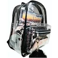 MOCHILA TRANSPARENTE JUVENIL  - KIT REF.: RJM 19-22