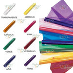 PAPEL CELOFANE 80CM X 80CM CORES DIVERSAS - MARCAS DIVERSAS