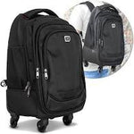 MOCHILA COM RODINHAS PRETA - AIRTECH REF.: AIR-1702-T