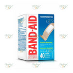 CURATIVO BAND-AID TRANSPARENTE COM 40 UNIDADES - BAND-AID