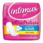 ABSORVENTE INTIMUS GEL COM ABAS COBERTURA SUAVE - INTIMUS