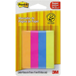 MARCA PAGINAS POST IT 76MM X 15MM COM 45 FOLHAS CADA CORES NEON - 3M REF.: CMO484