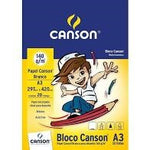 BLOCO TECNICO A3 SEM MARGEM BRANCO 140G/M² COM 20 FOLHAS - CANSON REF.: 667071