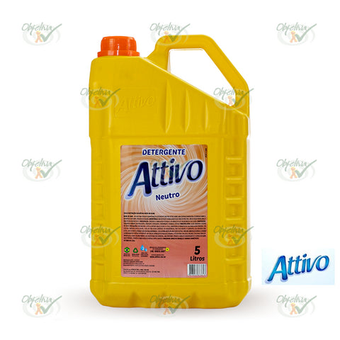 DETERGENTE LAVA-LOUÇAS LIQUIDO NEUTRO 5 LITROS - ATTIVO