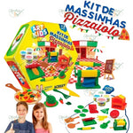 KIT DE MASSA DE MODELAR ART KIDS  PIZZAIOLO 600GR - ACRILEX REF.: 40011