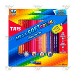 LAPIS DE COR SEXTAVADO TRIS MEGA SOFT COLOR 48 CORES - SUMMIT REF.: 684055