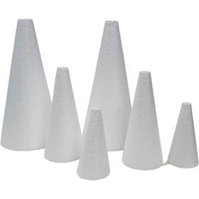 CONE DE ISOPOR 110 DE BASE X 240 DE ALTURA  - STYROCORTE