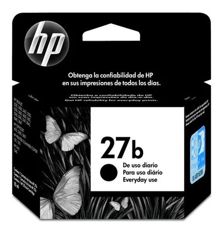 CARTUCHO HP 27B PRETO COM 10ML - HP REF.: C8727BB