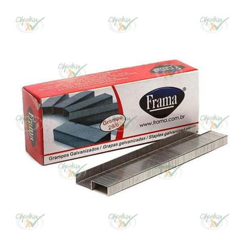 GRAMPO 26/6 GALVANIZADO COM 5000 UNIDADES - FRAMA COD.: 472