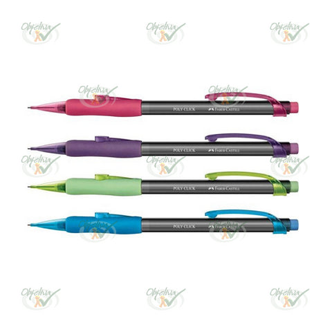 LAPISEIRA POLY CLICK PONTA FINA 0.5MM - FABER-CASTELL