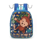 MOCHILA INFANTIL MACACO AZUL - MAXLOG REF.: IS32608UP-AZ