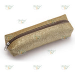 ESTOJO GLITTER DOURADO COM 1 ZIPER - WALEU COD.: 10080021