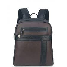 MOCHILA EM COURO POLO KING MARROM - MAXLOG REF.: MN51588PK