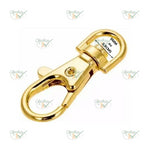 CHAVEIRO / MOSQUETAO DOURADO PEQUENO 1CM COM 50 UNIDADES - LINHAS DOURADAS REF.: LDD-137