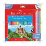 LAPIS DE COR 24 CORES + 4 PASTEL - FABER-CASTELL REF.: 120124+4P