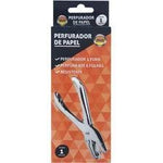 PERFURADOR DE PAPEL 1 FURO JOCAR CAPACIDADE 6 FOLHAS - LEONORA REF.: 93070