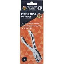 PERFURADOR DE PAPEL 1 FURO JOCAR CAPACIDADE 6 FOLHAS - LEONORA REF.: 93070