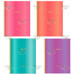 CADERNO 1X1 80 FOLHAS CAPA DURA ESPIRAL SHINE - FORONI REF.: 31.6600-6