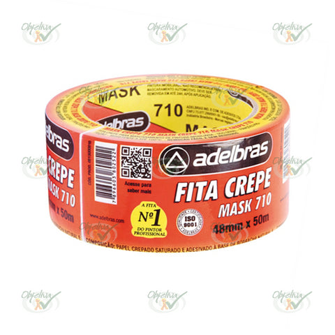 FITA ADESIVA CREPE 710 48MM X 50M - ADELBRAS