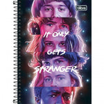 CADERNO 1X4 80 FOLHAS CAPA DURA ESPIRAL STRANGER THINGS - TILIBRA COD.: 31.907-4