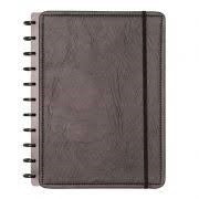 CADERNO GRANDE 1X1 80 FOLHAS CAPA DURA DISCOS BLACK ECOLOGICO - CADERNO INTELIGENTE REF.: CIGD4004