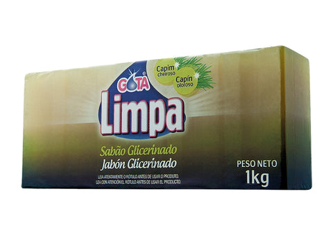 SABAO GLICERINADO CAPIM LIMAO 200GR CADA COM 5 UNIDADES 1KG - GOTA LIMPA