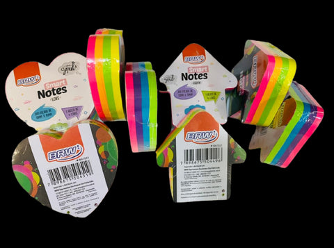 BLOCO DE RECADO POST-IT SMART NOTES FORMATOS DIVERSOS - BRW