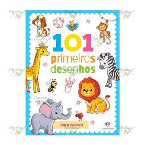 LIVRO INFANTIL COLORIR 101 PRIMEIROS DESENHOS- EDI.: CIRANDA  - REF 3864