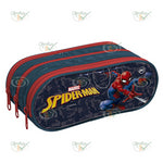 ESTOJO ESCOLAR HOMEM ARANHA  COM 3 ZIPERS - DAC REF.: 3187