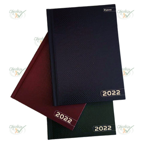 AGENDA COMPACTA COLOR 2022 BROCHURA CAPA DURA  176 FOLHAS - FORONI REF.: 53.7609-1