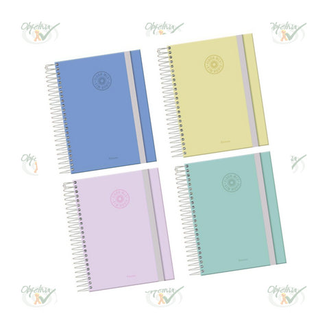 AGENDA FLUOR MIX SOFT 2022 ESPIRAL CAPA DURA 176 FOLHAS - FORONI REF.: 52.7887-1