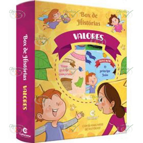 LIVRO BRINQUEDO ILUSTRADO VALORES BOX HISTORIAS C/6 UNIDADES - CULTURAMA REF.: 020080105