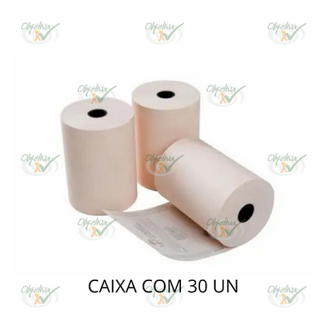 BOBINA TERMICA PALHA PDV ECF 80MM X 40M 1 VIA COM 30 UNIDADES   R-34  - REGISPEL COD.: 17936