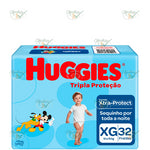 FRALDA DESCARTAVEL HUGGIES T PROT MEGUINHA XG 32 UNI - HUGGIES