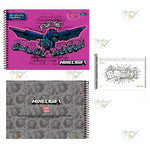 CADERNO CARTOGRAFIA DESENHO 80 FOLHAS - FORONI MINECRAFT REF.: 33.6996-9