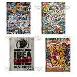 CADERNO 1X1 80 FOLHAS CAPA DURA ESPIRAL BOMBER - FORONI REF.: 31.6740-1