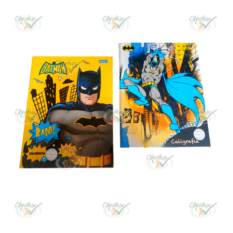 CADERNO CALIGRAFIA 40 FOLHAS CAPA DURA BROCHURA - FORONI BATMAN REF.: 40.8672-3