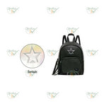 MOCHILA ADULTO FEMININA EM COURO ESTRELA PRETA  - MAXLOG REF.: BR67224-PT