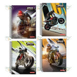 CADERNO 1X1 96 FOLHAS CAPA DURA ESPIRAL - PANAMERICANA SPEED MOTOS REF.: 1017