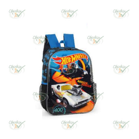 MOCHILA ESCOLAR HOT WHEELS AZUL - MAXLOG REF.: IS37241HW-AZ