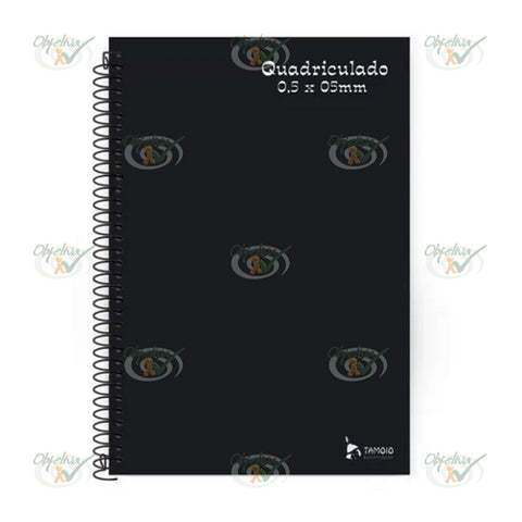 CADERNO 1X1 96 FOLHAS CAPA DURA ESPIRAL - TAMOIO QUADRICULADO 5X5MM REF.: 2504