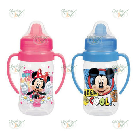 COPO PLASTICO TREINAMENTO COM ALÇA MINNIE / MICKEY 300ML - BABYGO