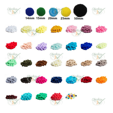 POMPOM 25MM COM 20 UNIDADES - KIT REF 598940 / 598941